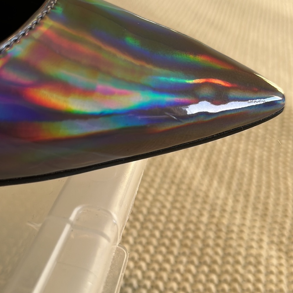 Dark Iridescent Calvin Klein Stiletto Heels - Picture 11 of 12